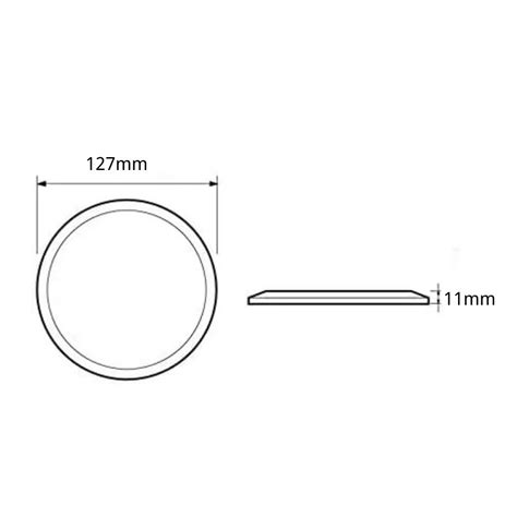 Dream Lighting 12v Cool White Led Slim Opal Panel Light 127mm Chrome Shop Led Lighting Online