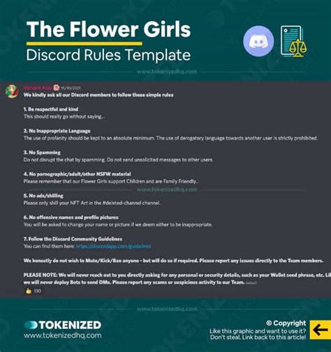 Discord Server Rules Template Discordtutorial - Otosection