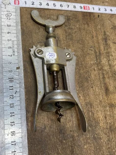 ANCIEN TIRE BOUCHON OLD CORKSCREW Tir Bouchons Laiton Vintage N 75 EUR