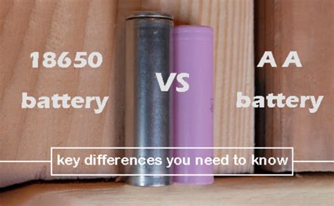 18650 Battery Vs Aa Key Differences You Need To Know Tycorun Batteries