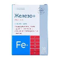 Железо+в-комплекс 30 шт. капсулы массой 0,45 г - цена 214 руб., купить ...