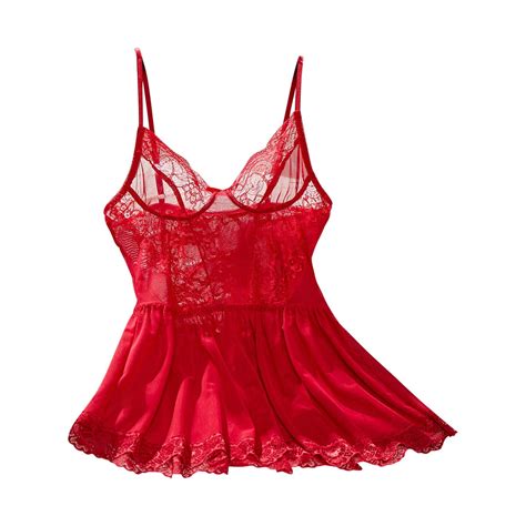 TOPUUTP Sexy Floral Lace Babydolls Nightdress Thong Chemise Lingerie Nightwear Walmart