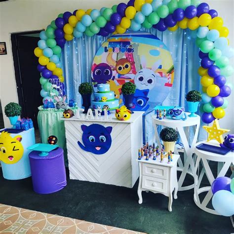 Decoração de festa infantil completa do Bolofofos menino Descubra o