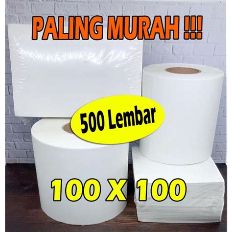 Jual X Label Sticker Thermal Direct Thermal Sticker Kertas