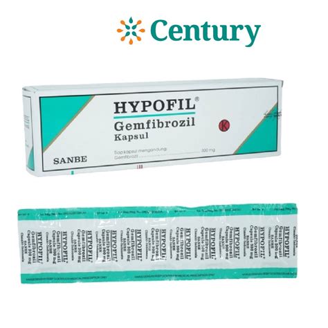 Jual Hypofil Mg Strip Isi Tablet Gemfibrozil Mg