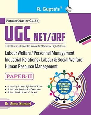 Buy Nta Ugc Net Jrf Labour Welfare Personnel Management Industrial