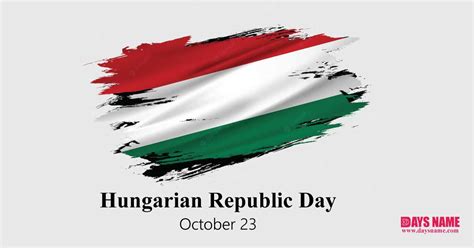 Hungarian Republic Day SMS | Days Name