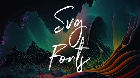 21 Dazzling SVG Fonts To Make Your Designs Pop! | HipFonts