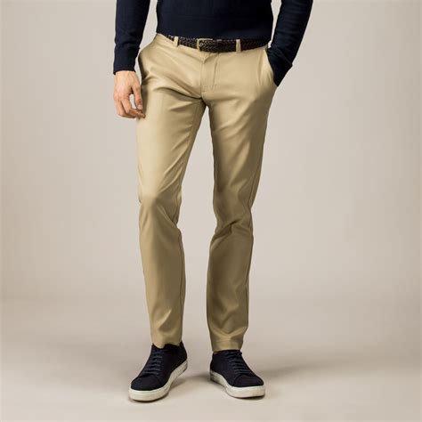 Khaki Stretch Chinos Tailor Store