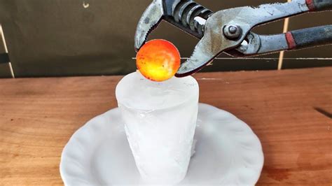 Glowing 1000 Degree METAL BALL Vs ICE YouTube