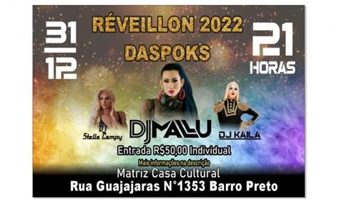 Reveillon Daspoks Em Belo Horizonte Sympla