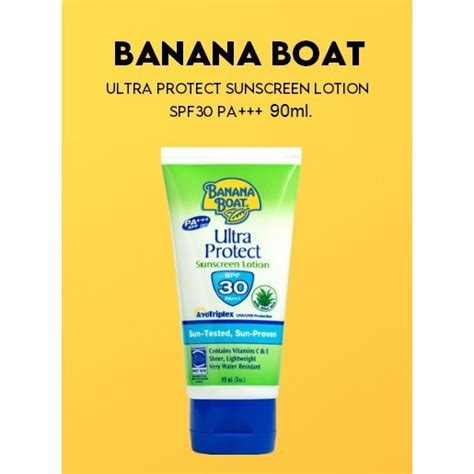 Banana Boat Ultra Protect Sunscreen Lotion SPF30 PA Shopee Thailand