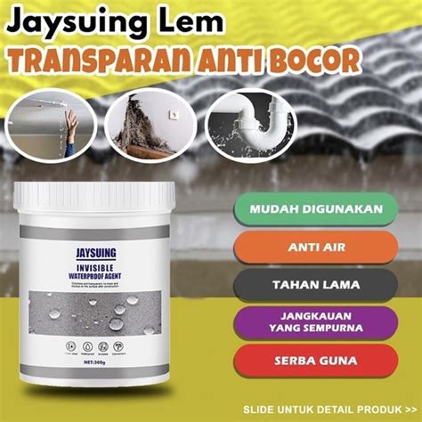 Jual Lem Anti Bocor Transparan Penambal Tembok Atap Genteng Asbes Rumah