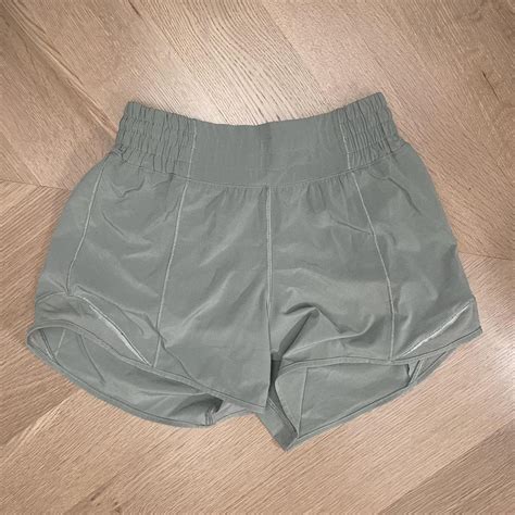 Lululemon Hotty Hot High Waisted Short Sage Depop