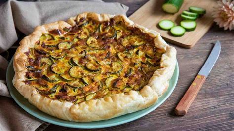 Tarte Rustique Aux Courgettes Et Au Bacon