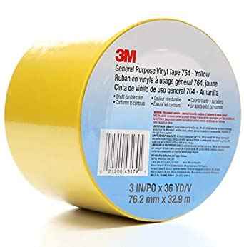 M General Purpose Vinyl Tape Yellow In X Yd Mil