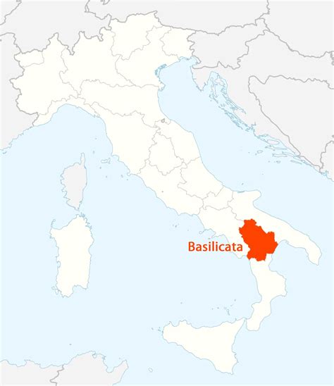 Location of Basilicata Map - Mapsof.Net