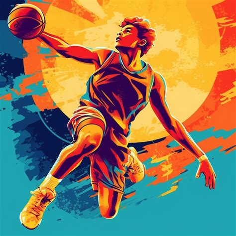 Premium AI Image | A poster of a basketball player with the word ...