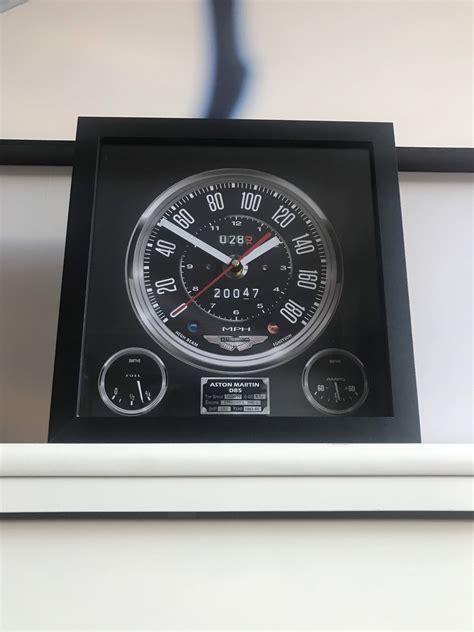 Aston Martin Db5 Speedometer Wall Clock Desk Clock James Bond Etsy