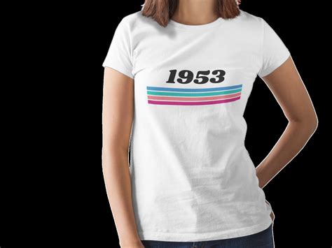 Born In 1953 Retro Vintage Style Womens T Shirt Tee Top Etsy