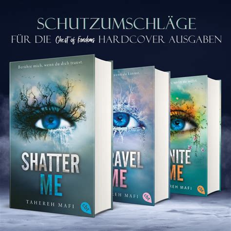 Shatter Me Schutzumschläge Chest of Fandoms Merch für Nerds Buchboxen