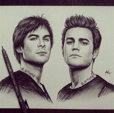 Vampire Diaries Drawing Cool Drawing Drawings Pinterest Beautiful