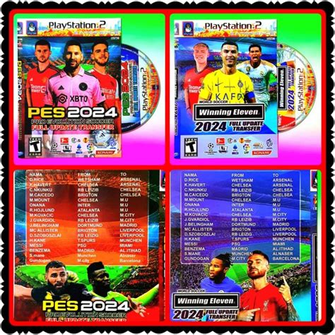 PAKET 2 KASET DVD VIDEO GAME PLAYSTATION PS 2 GAME BOLA WINNING ELEVEN