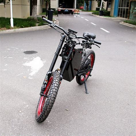 72V 8000W Enduro Ebike Dual Suspension Motorcycle With Rear Brushless