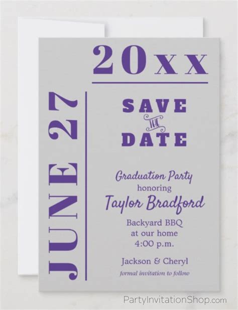 Save The Date Graduation Cards Templates