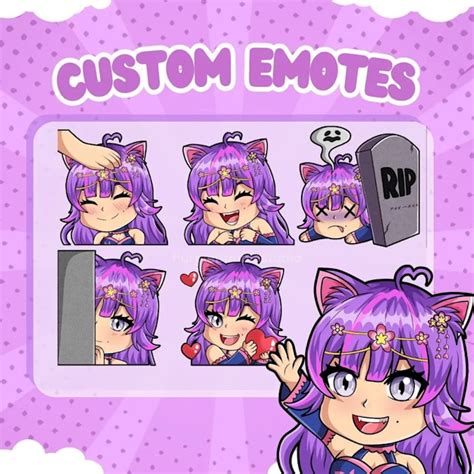 Draw Twitch Chibi Emote Animated Emote Badge For Vtuber By Oelart