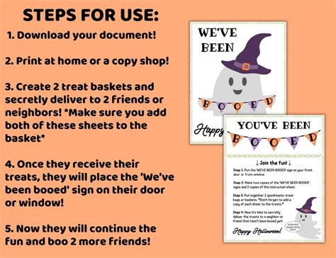 Youve Been Booed Halloween Signs Digital Download Etsy