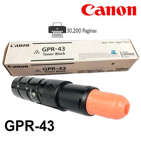 Toner Canon Gpr Negro Ir Original G Limagars Peru