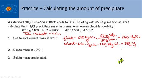 Ch Calculating Mass Of Precipitate Youtube