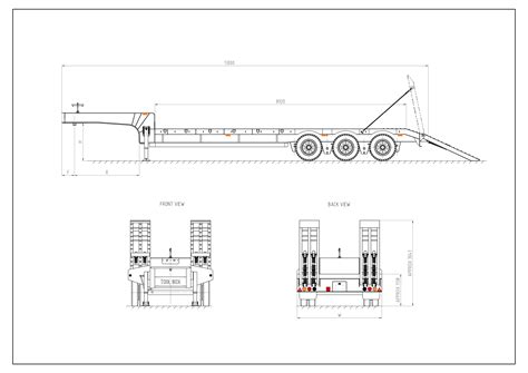 Hot Sale 3 Axis 4 Axle 60 80 100 Tons Heavy Duty Gooseneck Low Loader