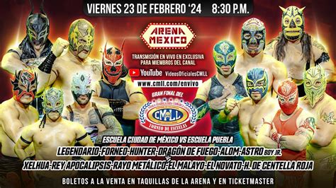 VIERNES ESPECTACULAR DE ARENA MÉXICO 23 DE FEBRERO DE 2024 YouTube