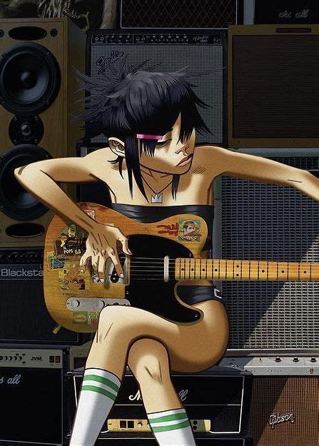 Noodle Gorillaz Personaggi Arte Scuro