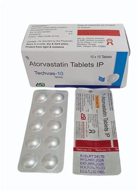 Atorvastatin 10 Mg Tablets At Rs 650 Box In Panchkula ID 26199988891