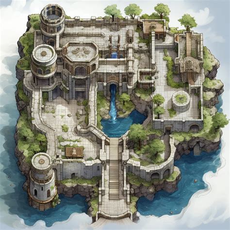 Battle Maps, 150+ Pack of Castle & Structures Maps, High Detail Role