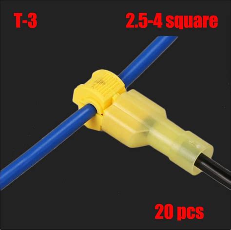 T 3 Free Break Wire Terminal 2 5 4 Square Wire Connector T Type Connector In Terminals From Home