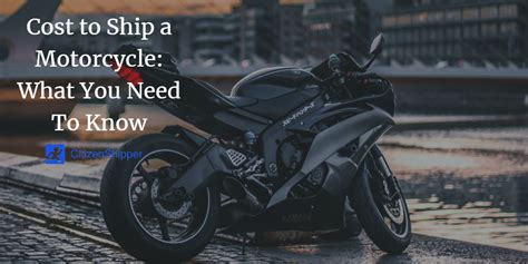how much would it cost to ship a motorcycle