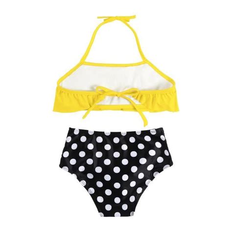 Iiniim Maillot De Bain Pi Ces Enfant Fille Vintage Polka Dot Bikini