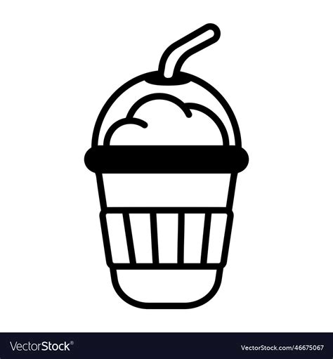 Frappe cup Royalty Free Vector Image - VectorStock