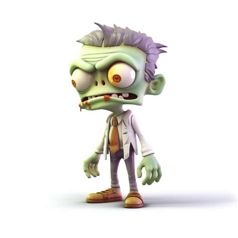 Premium Ai Image Cute Zombies Cartoon D Characters