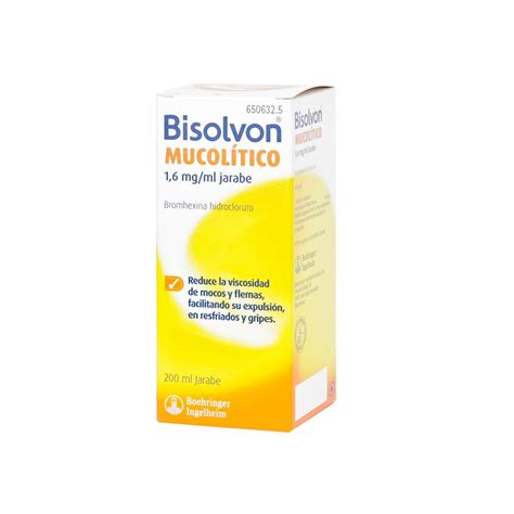 Bisolvon Mucolitico 1 6 Mg Ml Jarabe 1 Frasco 200 Ml