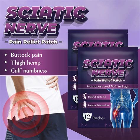 Sheets Sciatic Nerve Pain Reducing Patch Elastic Fabric