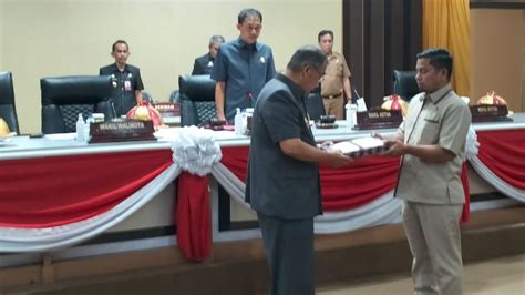 Pangerang Rahim Serahkan Ranperda Perubahan APBD Kota Parepare Tahun