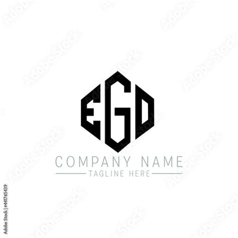 Ego Letter Logo Design With Polygon Shape Ego Polygon Logo Monogram