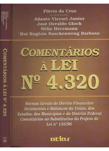 Sebo do Messias Livro Comentários à Lei Nº 4320