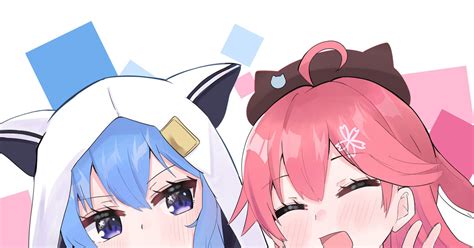 ホロライブ みこめっと 白熊ピノのイラスト Pixiv