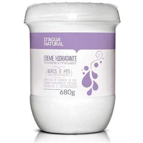 Creme Hidratante Mãos e Pés D agua Natural 680g Submarino